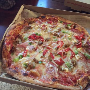 MOD Pizza - Double sauce, extra cheese, sausage, ham, onion and green pepper. Yummy!!! - Fast Food Near Me - Tucson, Arizona MOD Pizza - Double sauce, extra cheese, sausage, ham, onion and green pepper. Yummy!!! - Fast Food Near Me - Tucson, Arizona