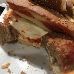 Meatball park with fake cheese