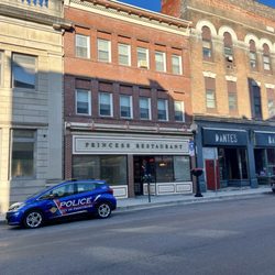 Outside building