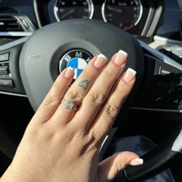 $55 acrylic gel French tip nails! $55 acrylic gel French tip nails!