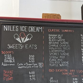 Niles Ice Cream Sweets & Eats - Menu - Ice Cream & Frozen Yogurt Near Me - Fremont, California Niles Ice Cream Sweets & Eats - Menu - Ice Cream & Frozen Yogurt Near Me - Fremont, California