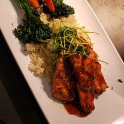 One 11 Kitchen & Bar - Pomegranate salmon & rice pilaf