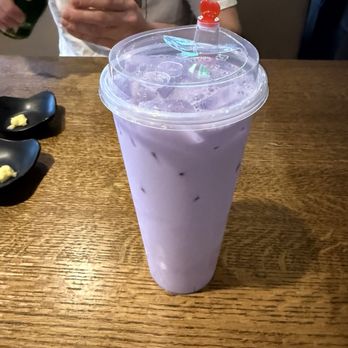 Dough Zone Dumpling House - Renton - Ube Milk Tea (Cold) 紫薯奶茶 (冷) - Chinese Near Me - Renton, Washington Dough Zone Dumpling House - Renton - Ube Milk Tea (Cold) 紫薯奶茶 (冷) - Chinese Near Me - Renton, Washington