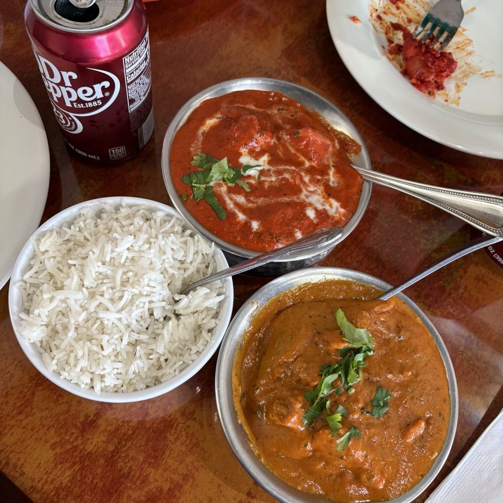 A1 Indian Grill - My friend ordered the Chicken Tikka Masala and i ordered the Butter Chicken. - Indian Near Me - Dallas, Texas