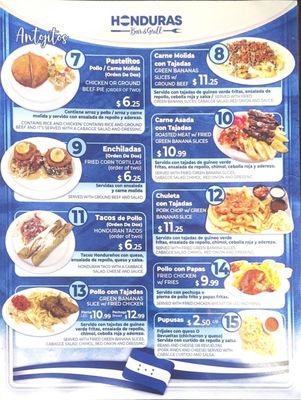 Menu photo 4 Honduras Bar & Grill Katy, TX