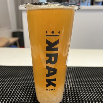 Krak Boba - Lychee Tea (Large) - Bubble Tea Near Me - Rancho Cucamonga, California