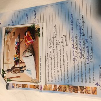 Compassion International - A translated letter from our little boy in Togo; West Africa with a photo of all of the food and supplies our Christmas donation provided. - Community Service/Non-Profit Near Me - Colorado Springs, Colorado Compassion International - A translated letter from our little boy in Togo; West Africa with a photo of all of the food and supplies our Christmas donation provided. - Community Service/Non-Profit Near Me - Colorado Springs, Colorado