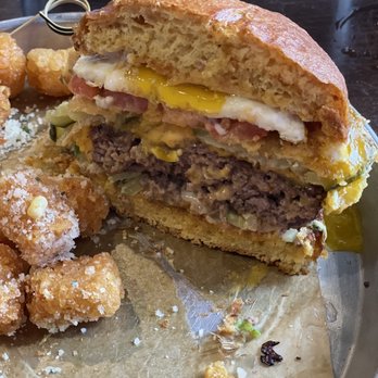 Burger Bar Chicago - Urban burger in half - Burgers Near Me - Chicago, Illinois