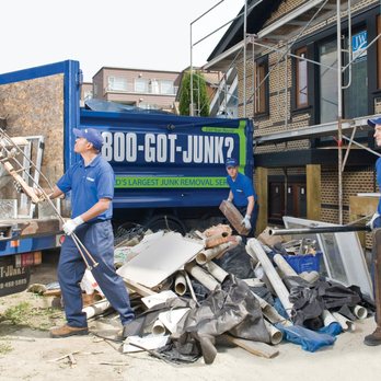 1-800-GOT-JUNK? Fresno - 1-800-GOT-JUNK? Truck Team Members clearing construction debris - Junk Removal & Hauling Near Me - Clovis, California