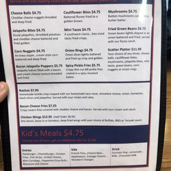 Big Beve's Bar & Grill - Menu