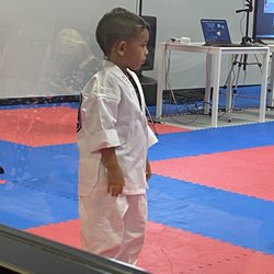Peoria Martial Arts Center - Second class session not yet getting his belt but focusing on master John