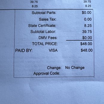 Bay Area Star Smog - Receipt - Smog Check Stations Near Me - San Leandro, California Bay Area Star Smog - Receipt - Smog Check Stations Near Me - San Leandro, California