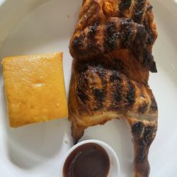 Bells Breakaway BBQ - 1/2 Chicken and cornbread