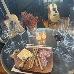 Gargiulo Vineyards - Tasting set up.