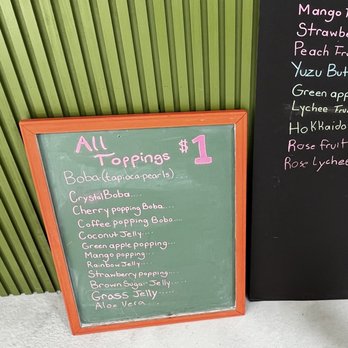 BaBam - Soft opening menu - toppings list - Bubble Tea Near Me - Wheaton, Illinois