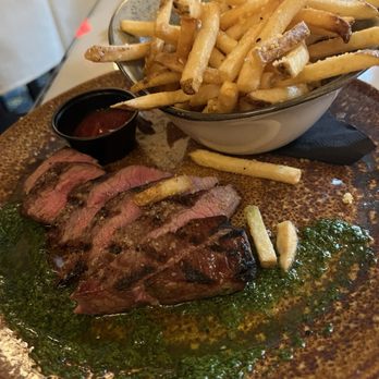 J. Corks - Steak with Chimichurri sauce and fries - New American Near Me - Greensburg, Pennsylvania