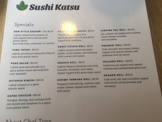 Menu photo 3 Sushi Katsu Akron, OH Menu photo 3 Sushi Katsu Akron, OH