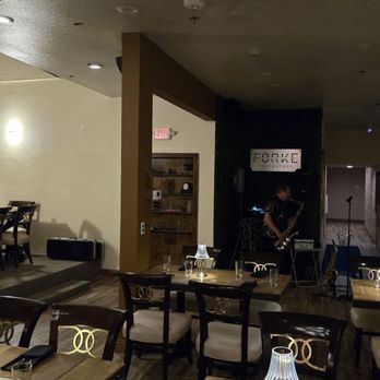 Forke Restaurant - Restaurant interior with live jazz - French Near Me - Las Vegas, Nevada