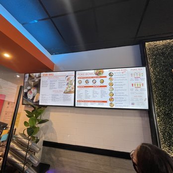 Poke Cafe - Menu board - Poke Near Me - North Charleston, South Carolina