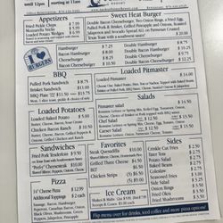 Anchor Pointe Resort - Menu