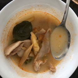 Viet Thai Bistro - This is (apparently) coconut milk soup. It had 2.5 pieces of chicken in it, too!