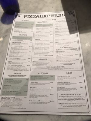 Menu photo 1 Pizza Express Manchester, XGM
