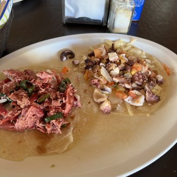 Claro Fish Jr - pulpo and marlin taco - Seafood Near Me - La Paz, BCS
