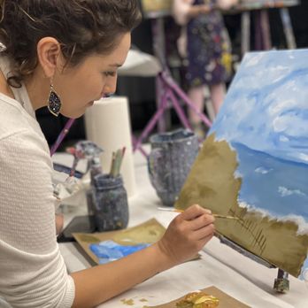Purple Easel - Paint date with mom - Paint & Sip Near Me - Ontario, California Purple Easel - Paint date with mom - Paint & Sip Near Me - Ontario, California