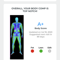 Jamie Campbell Integrative Clinical Nutrition - The Dexafit data after my DX scan showed me how much lean muscle Jamie helped me gain.