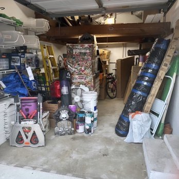 Neat With Nic - The "BEFORE" picture of my disorganized garage. - Home Organization Near Me