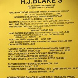 H.J. BLAKE'S - Their standard menu is enhanced by a large assortment of fresh salads, on-site homemade desserts and more!