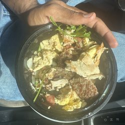 Cosmic Donuts - Chicken and sausage breakfast bowl