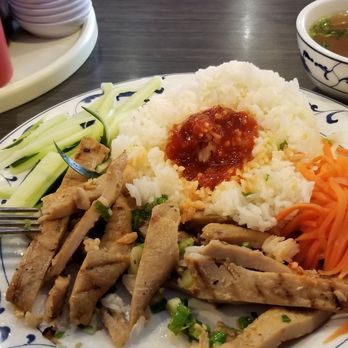 Pho Mac - Notice the fake grill marks on the chicken, sad - Vietnamese Near Me - Plano, Texas