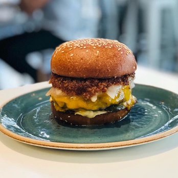 B Bistro + Bakery - Swag Burger For Brunch, a must try! - Bakeries Near Me - Miami, Florida