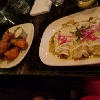 Pistola's Del Sur - Wings, buffalo style with crab enchilada in tomatillo sauce! - Mexican Near Me - Philadelphia, Pennsylvania Pistola's Del Sur - Wings, buffalo style with crab enchilada in tomatillo sauce! - Mexican Near Me - Philadelphia, Pennsylvania