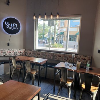 Yum Korea - Inside tables near window - Korean Near Me - Weston, Florida