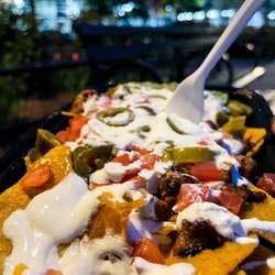 Al Pastor nachos. Al fresco