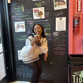 Tipsy Scoop - Graffiti/Signature wall , anyone can write on it - Ice Cream & Frozen Yogurt Near Me - Washington, DC, District of Columbia Tipsy Scoop - Graffiti/Signature wall , anyone can write on it - Ice Cream & Frozen Yogurt Near Me - Washington, DC, District of Columbia