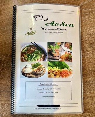 Menu photo 2 Pho Ao Sen Livermore, CA Menu photo 2 Pho Ao Sen Livermore, CA