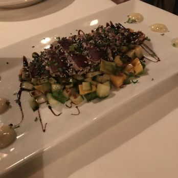Three OAK Steakhouse - Seared sesame tuna - some kick to this one - Steakhouses Near Me - Easton, Pennsylvania Three OAK Steakhouse - Seared sesame tuna - some kick to this one - Steakhouses Near Me - Easton, Pennsylvania