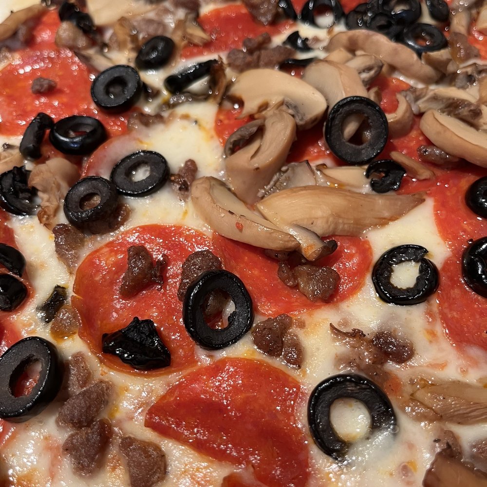 Marco's Pizza - pepperoni, mushrooms, and black olives - Pizza Near Me - Houston, Texas Marco's Pizza - pepperoni, mushrooms, and black olives - Pizza Near Me - Houston, Texas