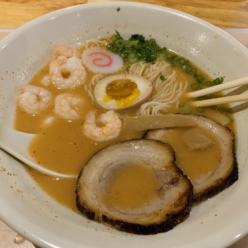 Taichi Bubble Tea Downtown - Ramen with spicy tonkotsu soup, pork and shrimp - Bubble Tea Near Me - Chattanooga, Tennessee Taichi Bubble Tea Downtown - Ramen with spicy tonkotsu soup, pork and shrimp - Bubble Tea Near Me - Chattanooga, Tennessee