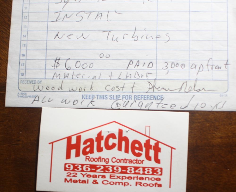 Slide of Hatchett Roofing