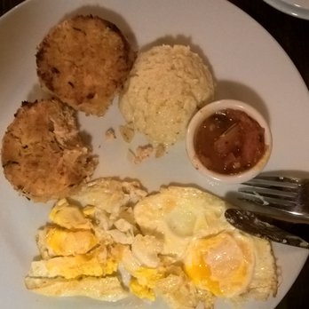 Ben's Next Door - salmon cake with grits & eggs - Bars Near Me - Washington, DC, District of Columbia Ben's Next Door - salmon cake with grits & eggs - Bars Near Me - Washington, DC, District of Columbia