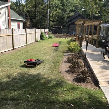 Chiba - Corn hole boards-enjoying happy hour! - Sushi Bars Near Me - Westfield, Indiana