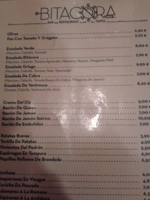 Menu photo 4 Bitácora Barcelona, B