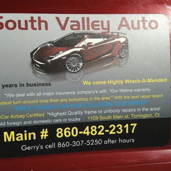 South Valley Auto - Body Shops Near Me - Torrington, Connecticut
