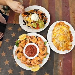 Rams Head Southernmost - Shrimp, Crabby-tots and Nachos. Delish!