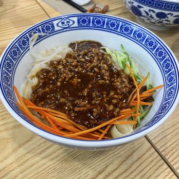 1919 Lanzhou Beef Noodle - Noodle with Fried Bean Sauce (wide) - Chinese Near Me - Arcadia, California
