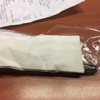 Chick-fil-A - Silverware packet was already torn when I took it out of the bag! - Fast Food Near Me - Charlotte, North Carolina Chick-fil-A - Silverware packet was already torn when I took it out of the bag! - Fast Food Near Me - Charlotte, North Carolina